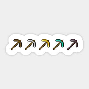 Pickaxe Pixel Sticker